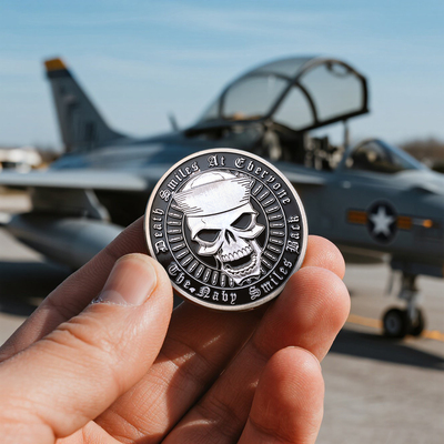美国海军骷髅纪念章硬币礼品