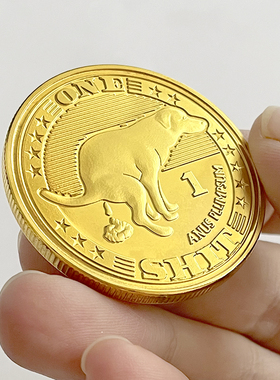 ONE SHIT狗屎币实物金属硬币 创意纪念章精致把玩物件工艺礼品