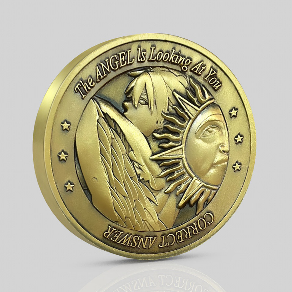 真心话冒险桌游硬币 天使恶魔纪念章游戏创意玩具酒吧指尖礼物