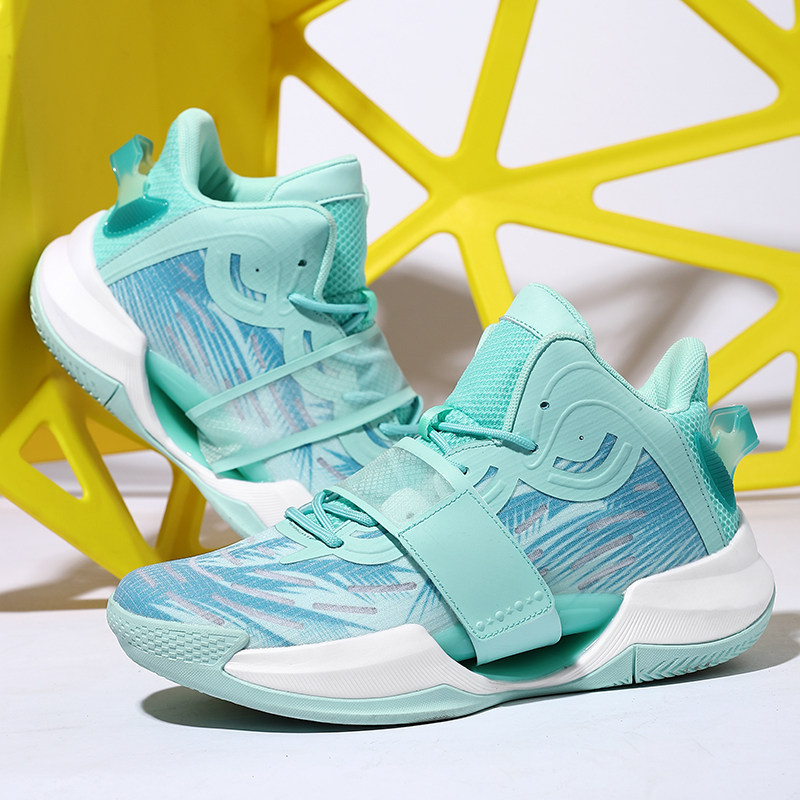 水花4气垫减震高帮学生篮球鞋