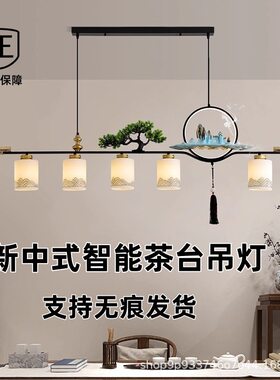2025新中式茶室吊灯禅意中式餐厅办公室茶台灯中国风复古前台灯具