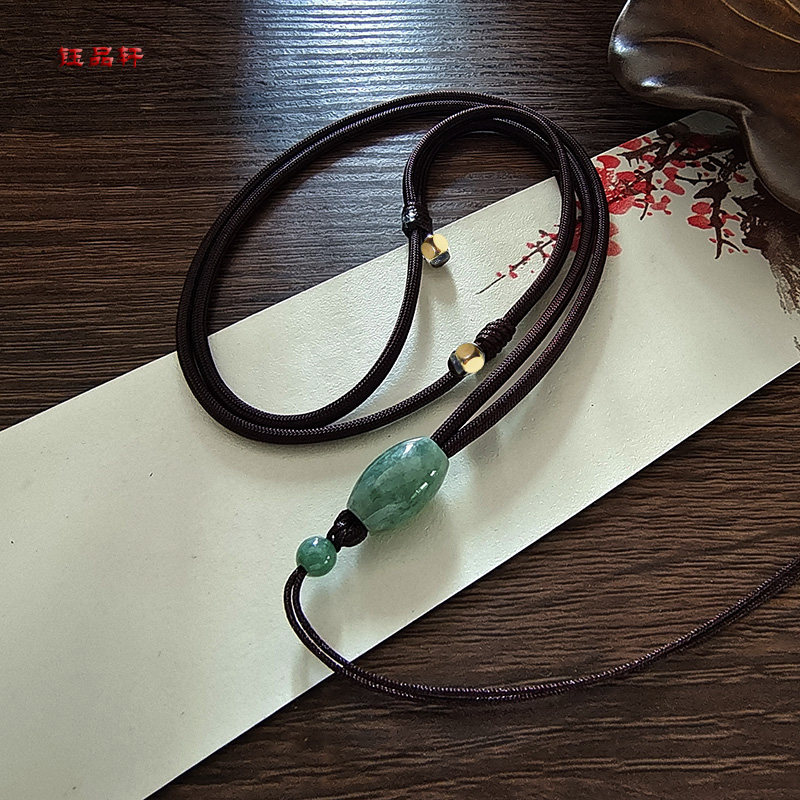 翡翠吊坠挂绳平安扣挂件绳蜜蜡玉佩项链绳细款红绳黑绳高货玉坠绳