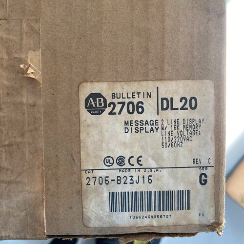 B23J16 G Allen-Bradley 2行 显示模块 工业控制/修或换