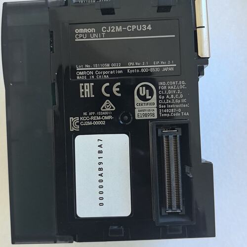 34 欧姆龙 PLC CPU模块 可编程控制器主机 工业自动化控制/修或换