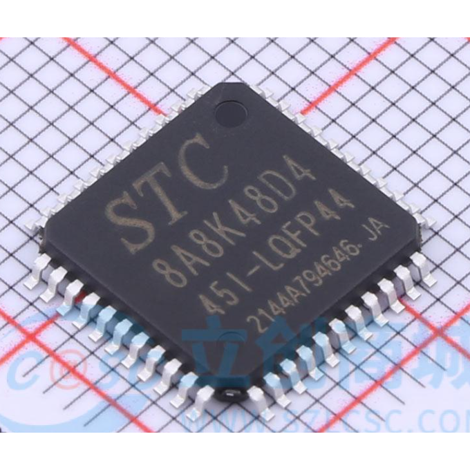 全新原装STC8A8K48D4-45I-LQFP44