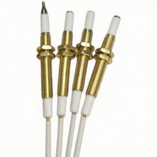 适用燃气灶具高压电子陶瓷点火针可调节通用万能带线点火针感应针