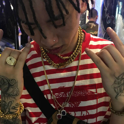 马思唯同款hiphop 说唱嘻哈古巴链吊坠项链xxxtentacion 45cm颈链