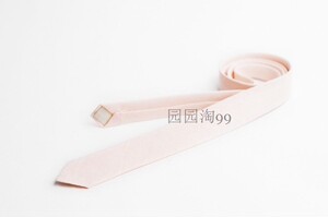 结婚婚礼新郎伴郎酒会主持热卖流行复古棉麻麻布手工学院领带浅粉