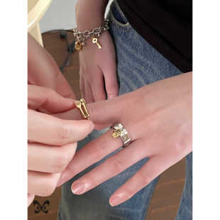 原创小众个性 载体 RecoPan无序 创意时髦戒指男女 汪苏泷同款