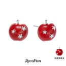 礼物寓意好运苹果星星银针耳钉耳骨夹女 新品 RecoPan圣诞夜 兔子