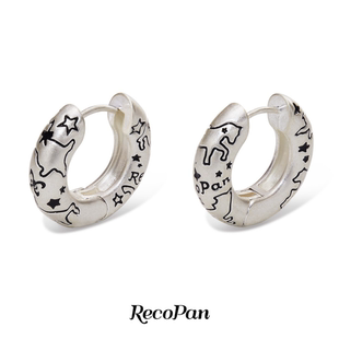 【黄子弘凡同款】以梦为马/原创做旧手绘插画动物戒指耳圈耳环