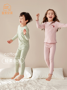 男童春秋纯棉小童女童内衣宝宝线衣线裤 套装 儿童秋衣秋裤 清仓