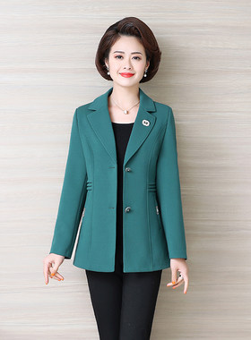 外套中年女士洋气短款小西服