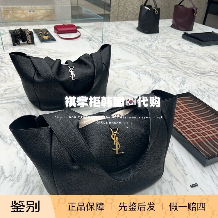 祺掌柜 韩国免税店YSL圣罗兰Le57柔软鹿皮托特包3350美金单肩手提