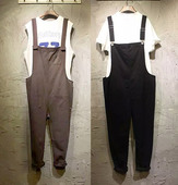 休闲短裤 九分连体牛仔背带裤 吊带连体衣 时尚 潮男夏季 男士 2020新款