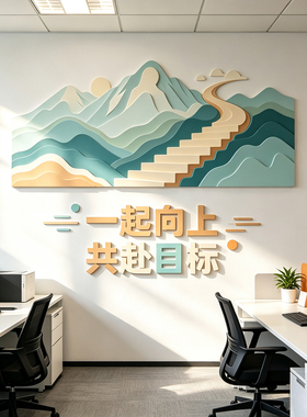 定制企业文化墙励志标语公司进门形象墙面装饰氛围办公室背景墙贴