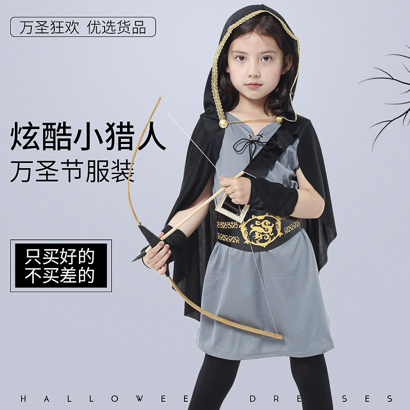 万圣节儿童服装女童cosplay服装披风战士猎人表演化妆舞会演出服|ruв категории плесень играть/Аниме/вокруг/cos/настольные игры, вечеринка/магия товаров, группа приборов/украшения, платье - от Buy2taobao.com для оказания профессиональной услуги покупки агента Taobao