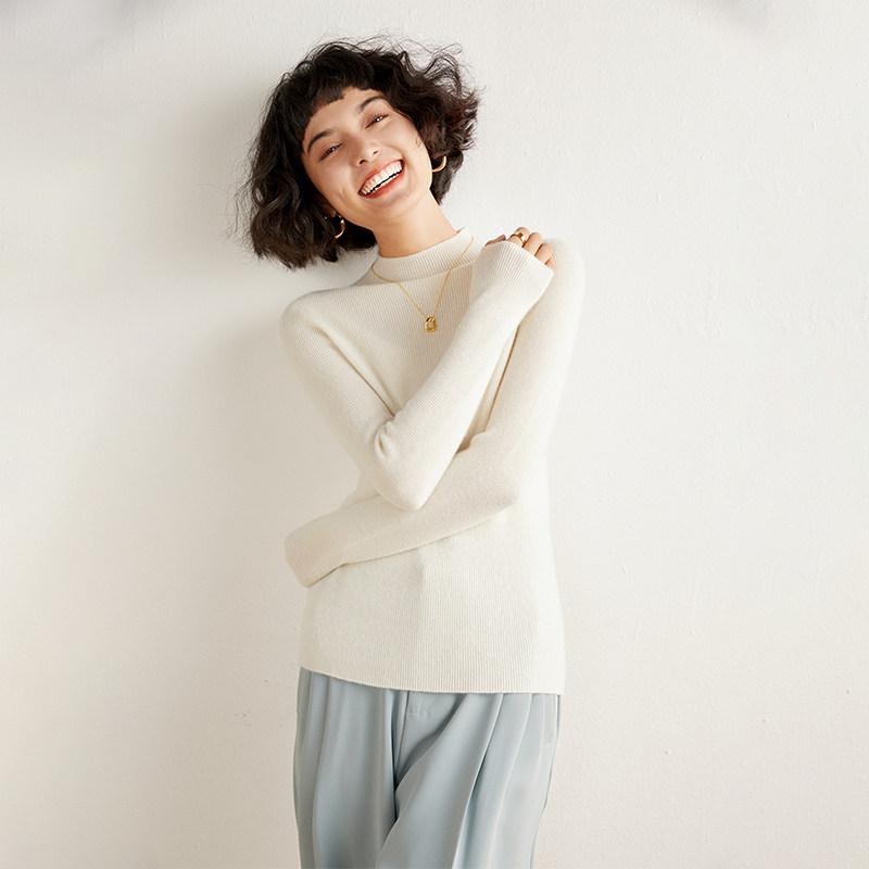 YZL2301秋冬女士羊绒针织保暖毛衣一线成型抽条洋气内搭多色可选,女装/女士精品,羊绒衫,淘宝优惠券,粉丝福利购,淘宝优惠卷