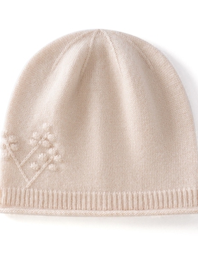 MJ1094女士羊绒针织帽贴合舒适质感柔软保暖是秋冬低调优雅的配饰