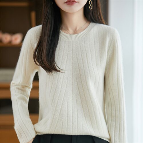 XT128韩系简约风秋冬女士100%羊毛针织衫 基础款也能穿出高级感