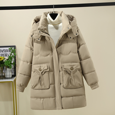 冬季羽绒棉棉衣女中长款保暖棉服