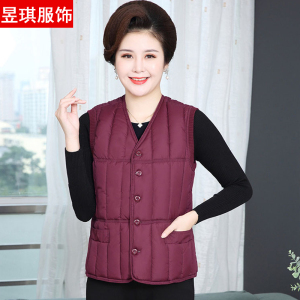 秋冬羽绒棉马甲女背心坎肩棉衣2023新款韩版保暖棉服内搭上衣