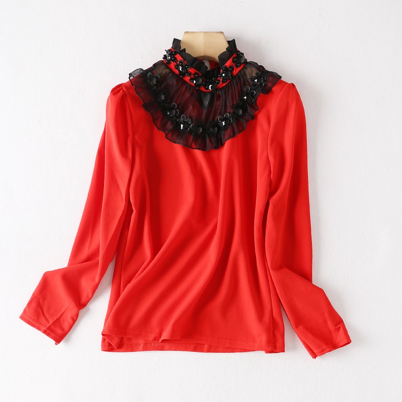 弹力修身打底长袖T恤衫