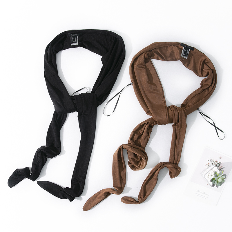 外贸清仓纯色加长款双层围巾