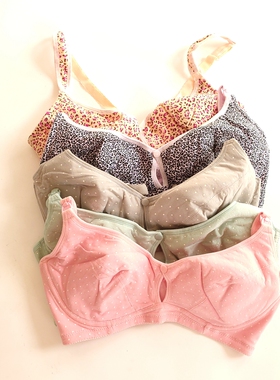 H67/2号春夏女棉质聚拢性感软钢圈调整型薄大码哺乳产后孕妇文胸