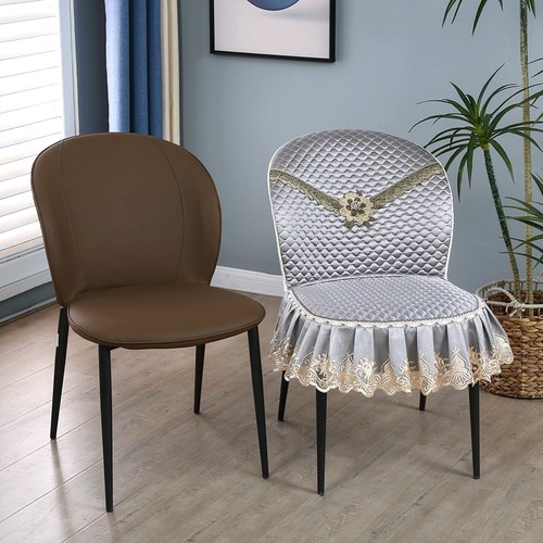 圆形靠背新款椅子套罩轻奢靠背一体家用全包凳子套餐椅套四季坐垫