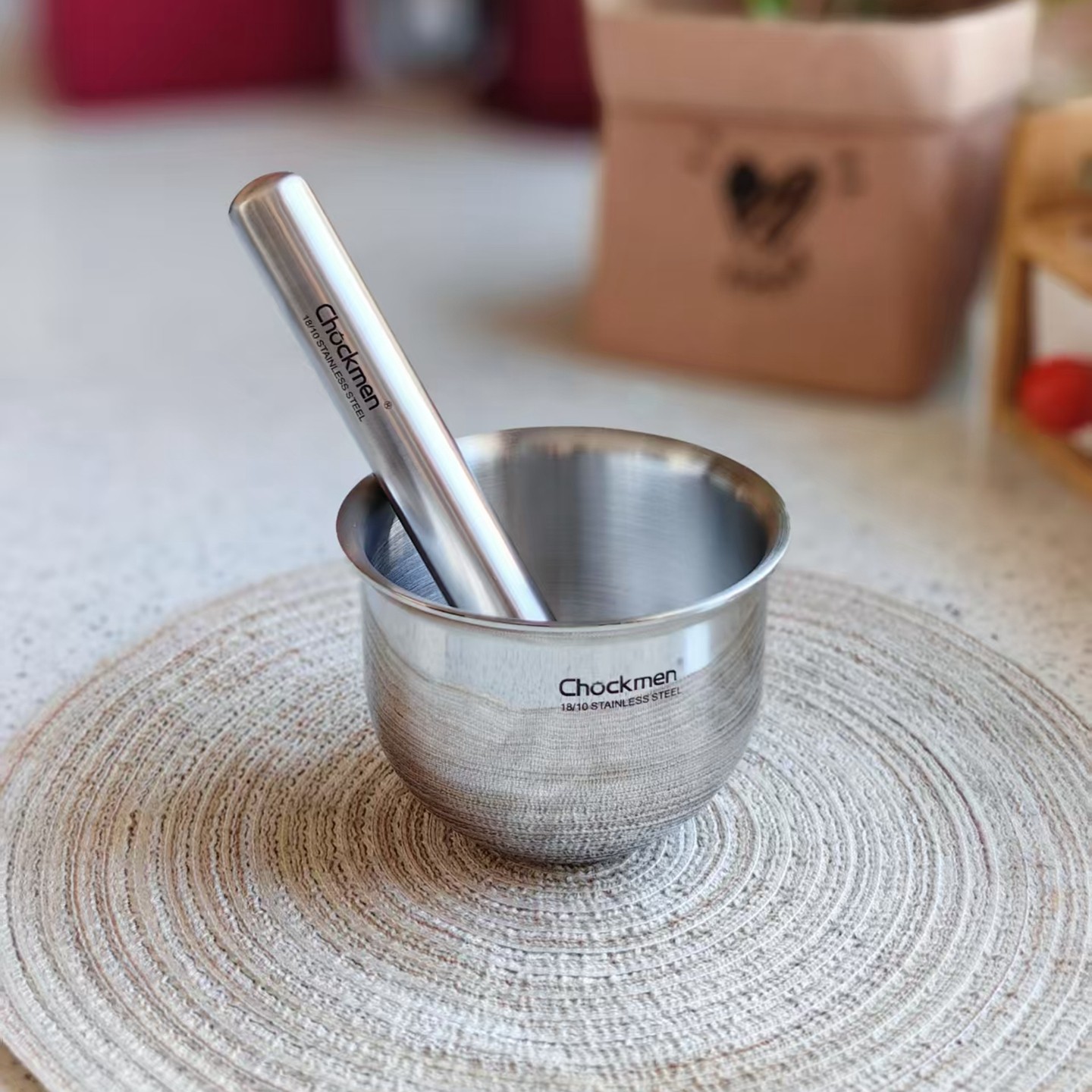 捣药器研钵擂钵304不锈钢捣蒜器