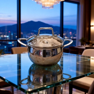 加厚18/10不锈钢热奶辅食小奶锅迷你泡面锅带盖304淋油小锅14cm