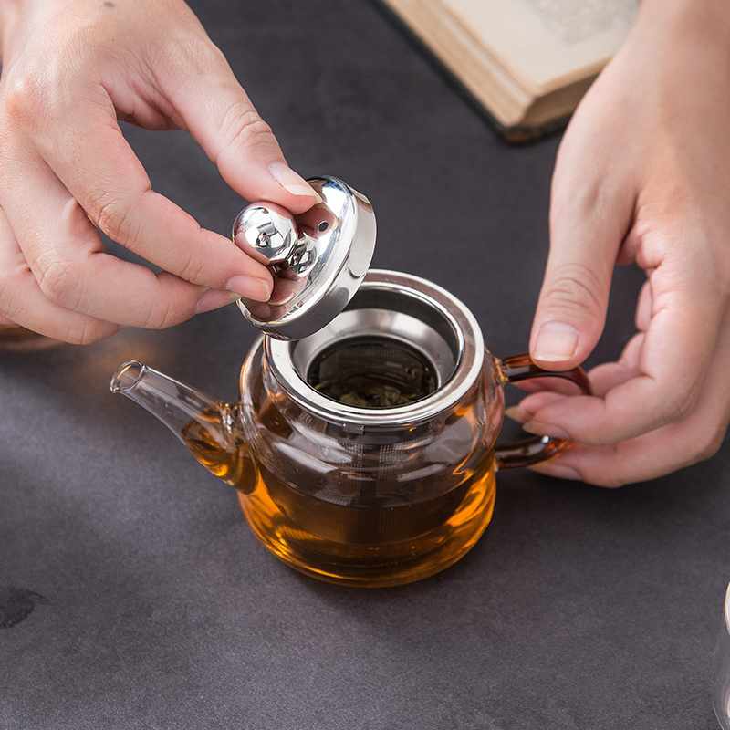小茶壶一人用玻璃泡茶家用小容量一人功夫茶小壶迷你特小茶水分离-封面