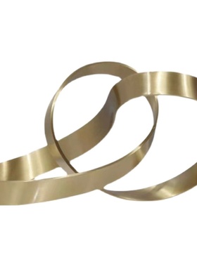 现代几何金属丝带黄铜摆件客厅北欧茶几大号创意简约家居桌面自制