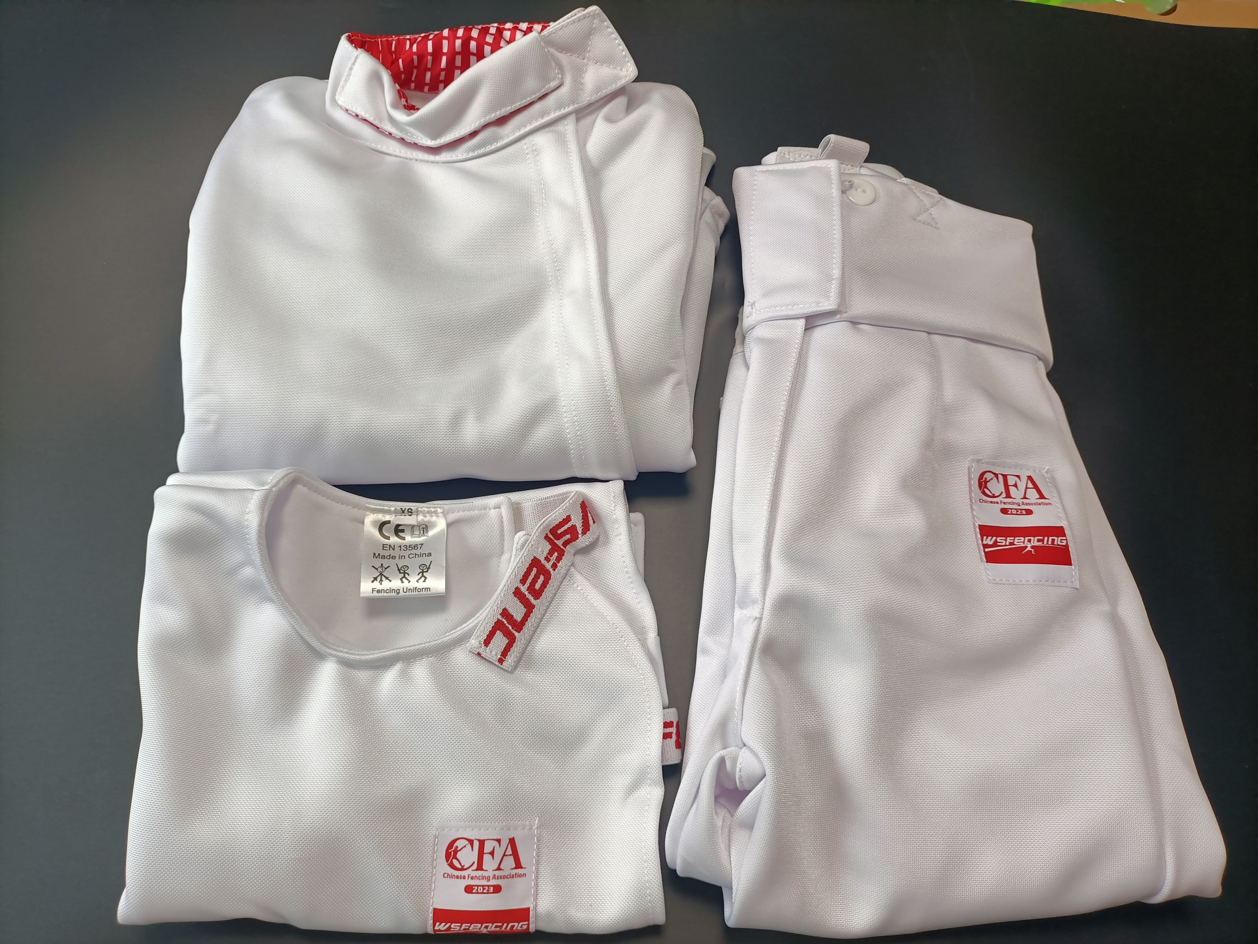 新规450N比赛击剑服上衣裤子背心