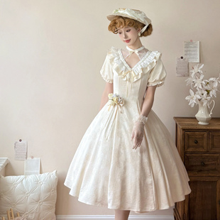 夏日白桦林4团 现货掉落喵普拉斯原创LOLITA设计六片裁连衣裙新款