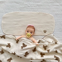 Miniheeeee Corean INS -Embroideed Новорожденные детская детская подушка подушка хлопковое пот, анти -вомитирование молоко