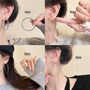 素圈 气质时尚 爆款 大圆圈耳环轻奢高级感气质小众女士金色耳圈个性