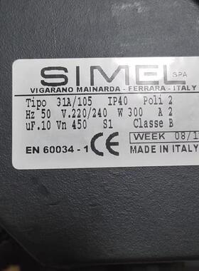 EN60034-1 31A/105 W300 SIEMEL 电机马达