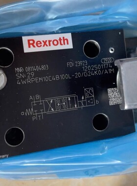 Rexroth力士乐 0811404803 4WRPEH10C4B100L-2X/G24K0/A1M 比例阀