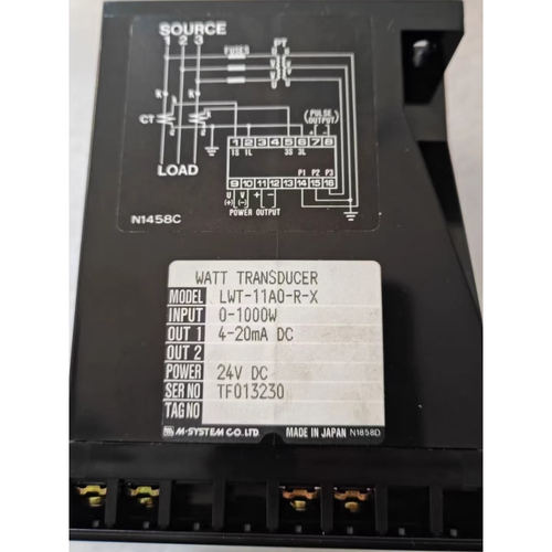 M.STSTEM传感器 LWT-11AO-R-X  0-1000W  4-20mA DC  24V DC