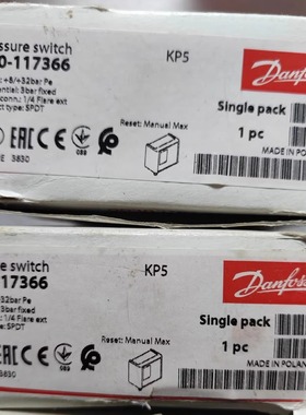丹佛斯 KP5 060-117366 8-32bar 压差开关