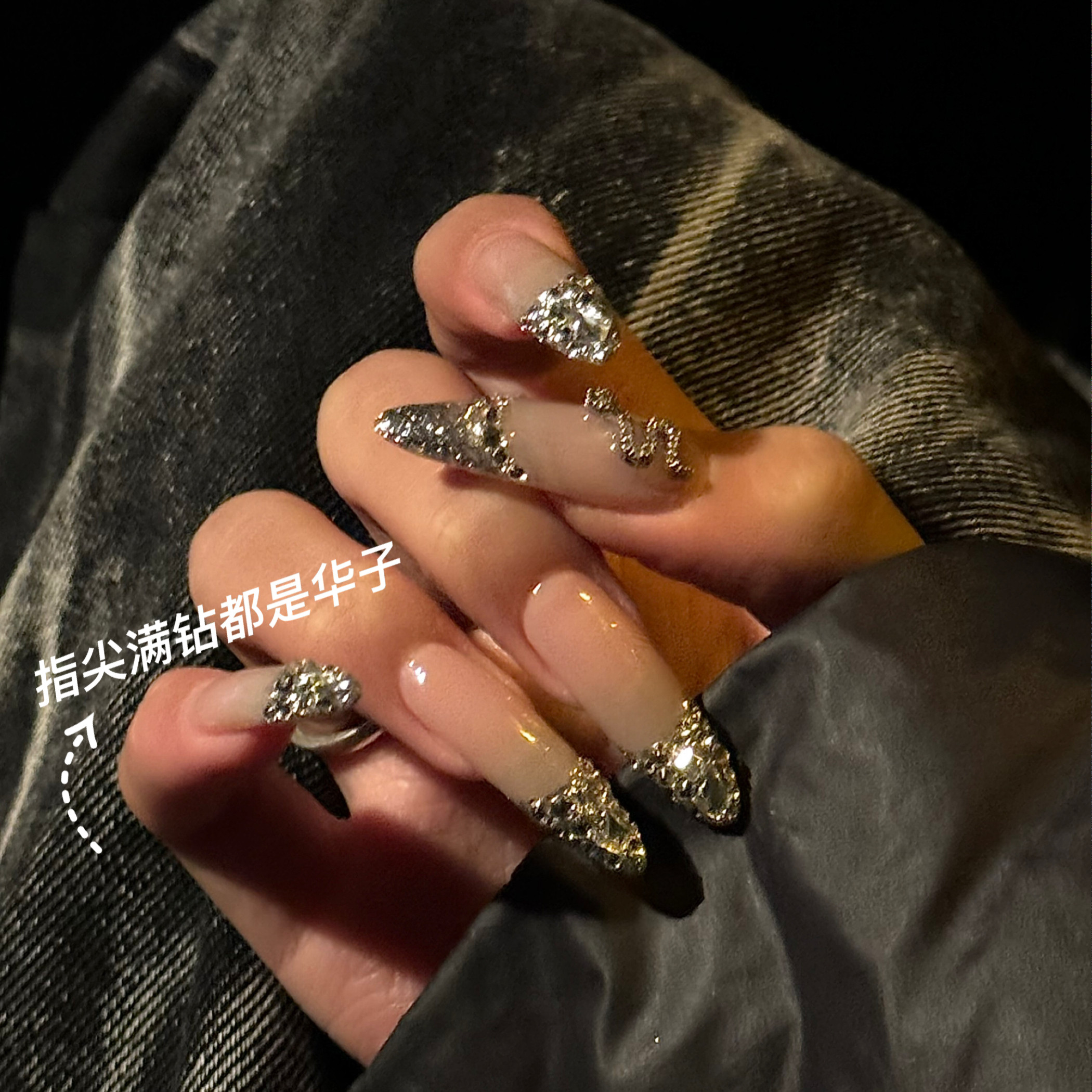 【富婆银河】纯手工制作裸色显白美甲气质简约爆闪穿戴甲冰透温柔,彩妆/香水/美妆工具,穿戴甲/甲片,淘宝优惠券,粉丝福利购,淘宝优惠卷