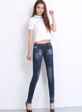 兰雁LY-X42018 春夏季新款女士牛仔长裤