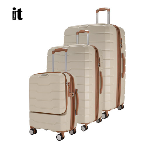 itluggage前开口万向轮拉杆箱