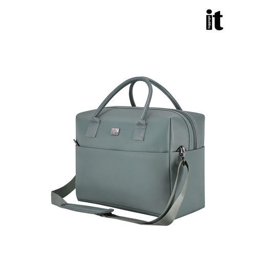 it luggage单肩包斜挎包简约手提包女包通勤包绿色系限定行李包