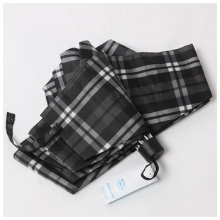 专柜正品 天堂325E色织格三折超强拒水一甩干晴雨伞折叠格子雨伞