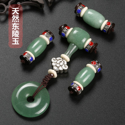 天然小金刚白玉菩提佛珠配饰套餐