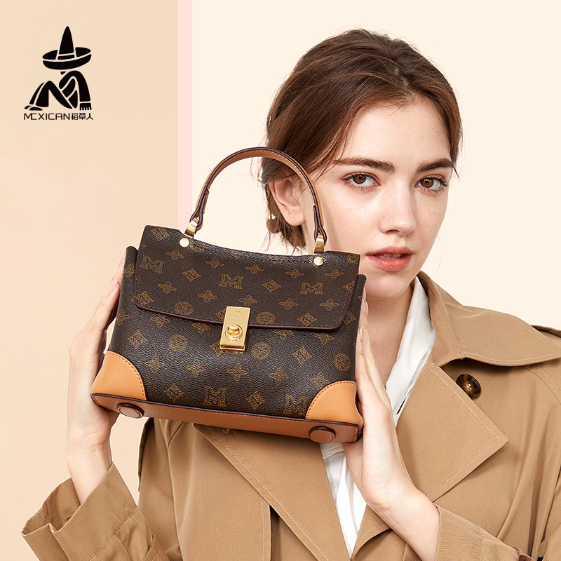 稻草人女包2023新款高级单肩斜挎包大容量手提妈妈包包送母亲礼物