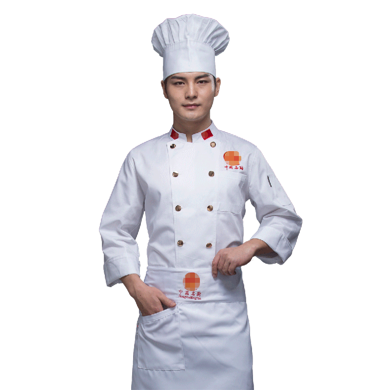 星级酒店厨师长烹饪大师厨师服秋冬长袖名厨工作服大师大佬厨师服